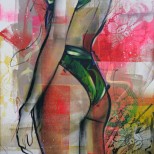 Femme - cm 80 x 60, mix media on canvas, 2022